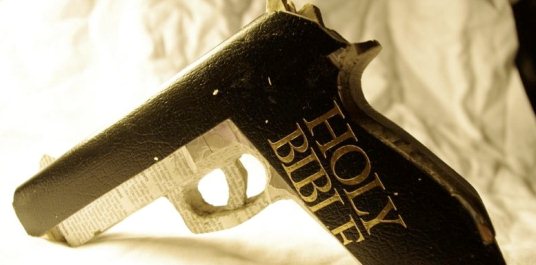 Bible and gun 