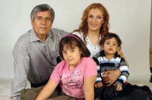 Pastor Benham Irani with his family. 