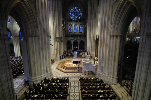 The National Cathedral has mostly been known for hosting funerals, such as former President Gerald Ford. (photo: Daniel R. DeCook, Wikimedia Commons)